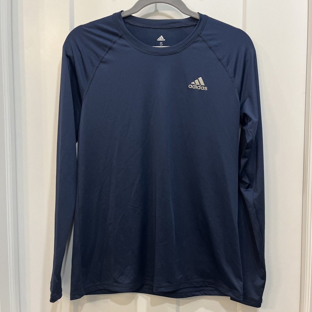 Adidas Golf Men's Navy‎ Blue Golf Long Sleeve Lightweight Shirt Size Small
